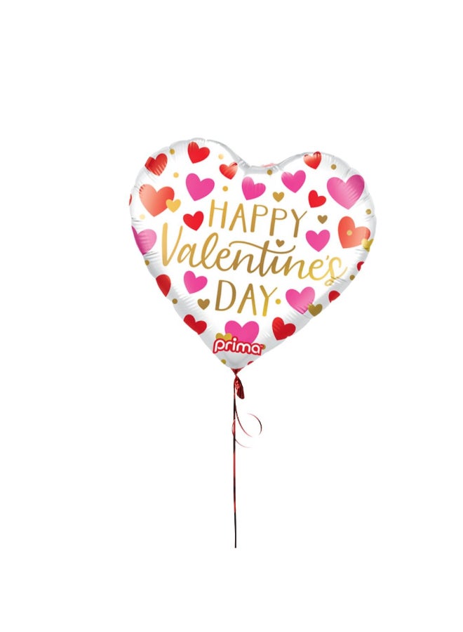 Party Camel 18" Heart Happy Valentine's Day Red, Pink, & Gold Hearts Foil Balloon - Image 4